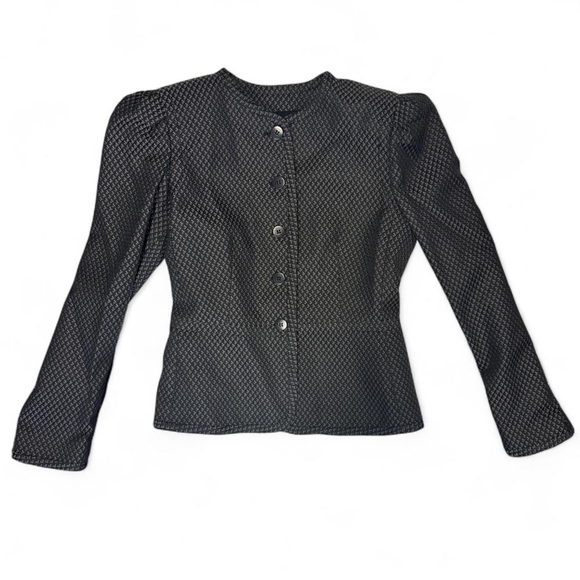 Armani Collezioni Black and Gray Jacket (Can451)